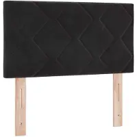 vidaXL Tête de lit Noir 80 cm Velours