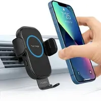 Podec Supports de téléphone pour voiture Support de téléphone GSM pour ventilation avec chargeur sans fil
