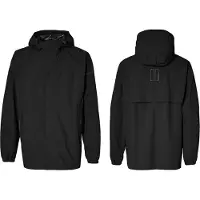 Basil Veste de pluie pour vélo Hoga unie, noir de jais