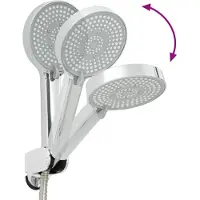 vidaXL Ensemble de pomme de douche chrome G 1 / 2 pouce laiton