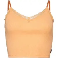 Superdry Femme Caraco Côtelé à Liseré Dentelle Orange Taille: S/M