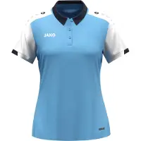 Jako Polo Dynamic pour femmes - 6370D, Couleur:bleu ciel/blanc/marine, Taille:XL (46/48)