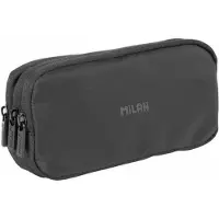 Milan étui 3 Zips Shadow Noir Organisation Optimale - Milán