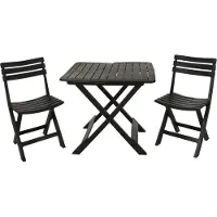 Progarden Meubles de jardin KOMODO set de 3 pièces anthracite KO-042981530