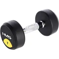 HMS HG Pro 7 kg haltère caoutchouté à une main