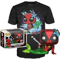 Funko POP! Pop! Deadpool Mermaida L - Figurki Vinyl Exclusive Set z T-shirtem Marvel