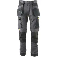 DeWalt FAIR31340 Fairhaven Pantalon De Travail En Tissu Extensible L31 - Gris/noir - 34