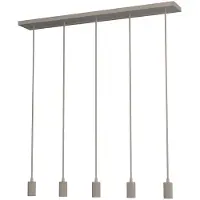 Segula Lampe pendante brun sable Madox Quinte droite à 5 lumières