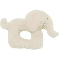 Happy horse Peluche avec hochet, éléphant Ezzy, couleur écru, jouet pour bébé