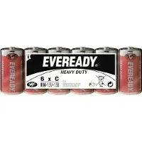 Energizer Eveready SHD piles carbone-zinc « Baby » (C), paquet de 6 pièces (6 pcs, C)
