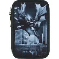 Baagl Trousse à crayons pour l'école à deux étages Batman Dark City