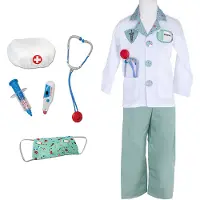 Great Pretenders Déguisement - Docteur - Vert/Blanc - - 3-4 ans (98-104) - Costumes