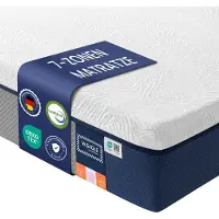 Vasagle , matelas, 160 x 200 cm, mousse à mémoire de forme avec gel, épaisseur 25 cm, fermeté H3