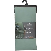 Atmosphera Drap housse vert céladon - 160 x 200 cm