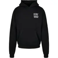 Mc Clothes Sweat-shirt 'Stay Wild' noir / blanc