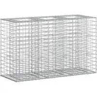 vidaXL Jardinière surélevée en gabions , couleur argent