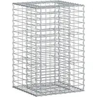vidaXL Jardinière surélevée en gabions , couleur argent