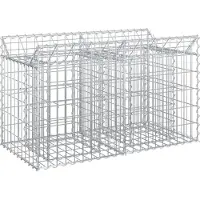 vidaXL Jardinière surélevée en gabions , argent