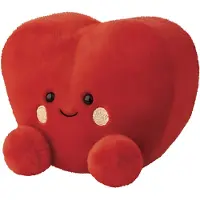 Aurora , 61541, Palm Pals Medium, Amore Heart 8In, jouet doux, rouge