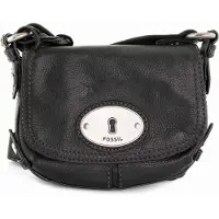 Fossil Sac à main femme Shoulderbag Maddox petit rabat noir