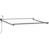 vidaXL Store électrique rétractable, couleur crème, 3,5 x 2,5 m