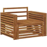 vidaXL : 2 fauteuils d'extérieur, couleur naturelle
