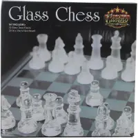 Merkloos Jeu d'échecs en verre 25x25cm