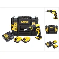 DeWalt DCF 620 NT 18 V Brushless Visseuse plaque de plâtre sans fil en Coffret TSTAK II + 2x Batteries DCB 184 5,0 Ah + Chargeur DCB 115 XR