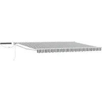 vidaXL Store électrique rétractable, anthracite et blanc, 5 x 3 m
