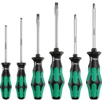 Wera Ensemble De Tournevis À Fente/Pozidriv À Pointe Laser Hexagonale De 6 Pièces