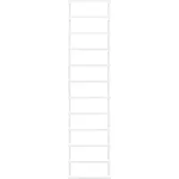 vidaXL Porte-serviette Blanc 24x12x96 cm Acier