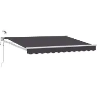 vidaXL Store électrique rétractable, anthracite, 3 x 2,5 m