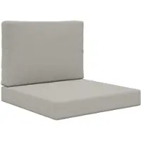 vidaXL Coussin de canapé d'extérieur 2 pcs Gris Polyester