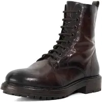 Dune London Bottines à lacets 'Patley' brun foncé