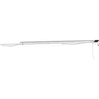 vidaXL Armature de store manuelle avec LED, blanche, 5 x 3,5 m, en aluminium