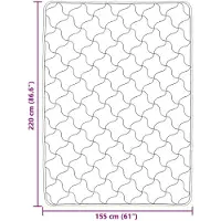 vidaXL Couette d'hiver rose 155 x 220 cm en microfibre et polaire Teddy