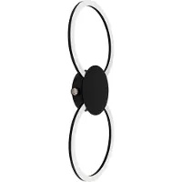 Eglo Applique murale design Venticello 1 noir
