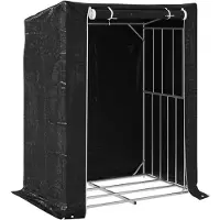 vidaXL Étagère à bois de chauffage avec protection contre la pluie 150x100x200 cm Acier galvanisé