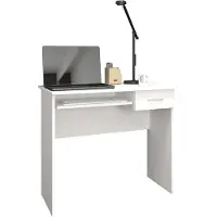 VCM Bureau en bois Ordinateur Table Clavier Extrait Tiroir Bureau Table Arusa