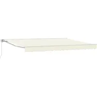 vidaXL Auvent Rétractable Manuel Crème 5 X 3 M
