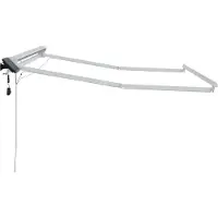 vidaXL Armature de store manuelle avec LED, blanche, 3,5 x 2 m, en aluminium