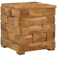 vidaXL Tabouret de Rangement Marron 40 x 40 x 45 cm