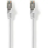 Nedis Câble réseau Cat 8.1 - S/FTP - RJ45 mâle - RJ45 mâle - 10,0 m - Rond - LSZH - Blanc - Label