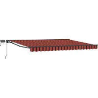 vidaXL Armature de store manuelle avec LED 5 x 3,5 m