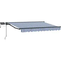 vidaXL Armature de store manuelle avec LED 3 x 2,5 m