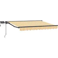 vidaXL Armature de store manuelle avec LED 3,5 x 2,5 m