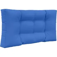 vidaXL Coussin de canapé d'extérieur 3 pcs Bleu royal Polyester