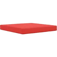vidaXL Coussin De Canapé D'extérieur Rouge 80 X 80 X 8 Cm Polyester