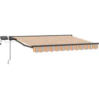 vidaXL Armature de store manuelle avec LED 3,5 x 2,5 m