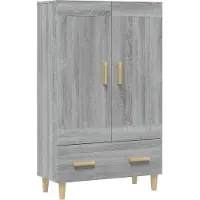 vidaXL Highboard Gris Sonoma 70x31x115 cm Bois composite